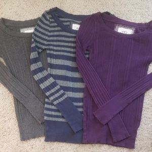 3 Fitted Medium Mudd Long Sleeves